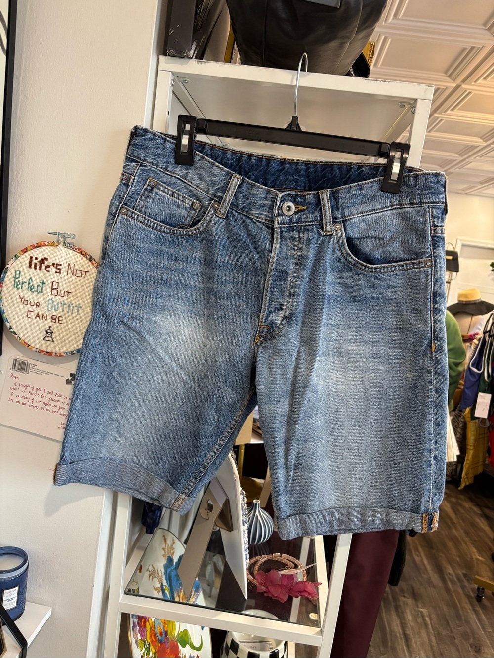 &denim Classic Blue Denim Jean Bermuda Shorts